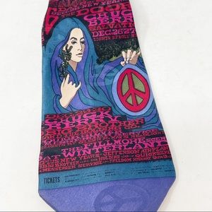 The Fillmore Poster Ties Silk Neck Tie Bill Graham Doors Peace Sign No. 99